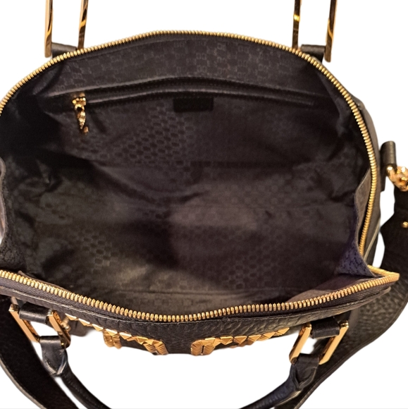 Daks London Studded Leather Shoulder Bag - Picture 9 of 10